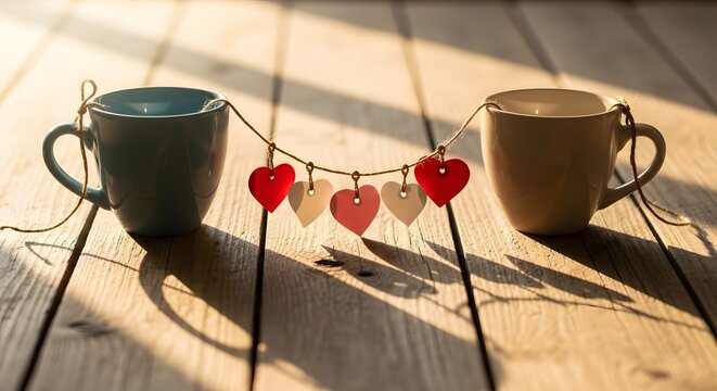 Celebrate friendship day with love and togetherness two mugs and heartfelt decor