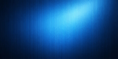 A blue abstract background featuring a light blue brushed aluminum texture with a metallic silver gradient and dark steel patterns for a modern wallpaper design