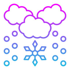 Fototapeta premium Snowing Icon