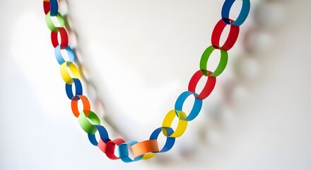 Friendship day chain link symbolizing unity and bond