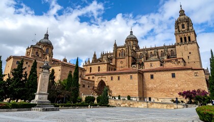 Obraz premium Salamanca Cathedral - A Majestic Architectural Marvel in Spain.