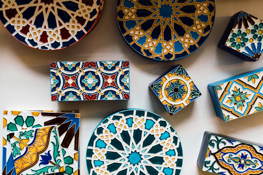 A photo of Portuguese textiles in Sintra.