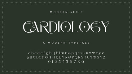 Elegant ligature alphabet letters font logo. Typography luxury classic lettering serif fonts decorative wedding vintage retro logos, design for fashion shop and brand vector illustration © ch