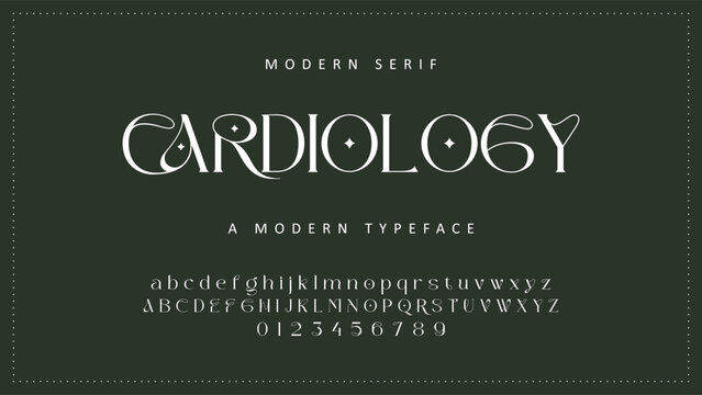 Elegant ligature alphabet letters font logo. Typography luxury classic lettering serif fonts decorative wedding vintage retro logos, design for fashion shop and brand vector illustration