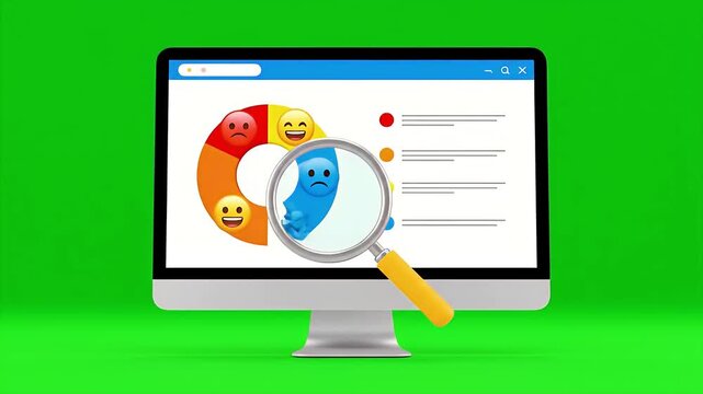 3D Animation of Sentiment Analysis | Alpha Channel