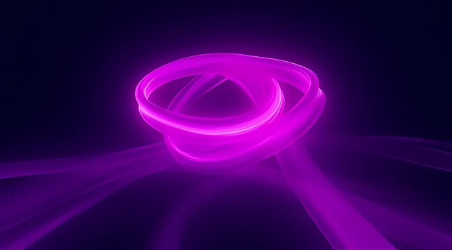 glowing purple swirls against dark background with flowing vaporous forms