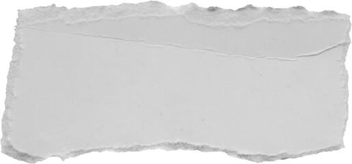White ripped paper torn edges strips isolated on black background