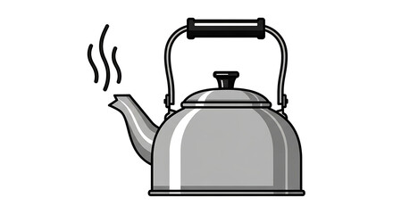 kettle isolated on white background