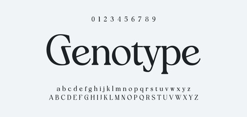 Abstract Fashion font alphabet. Minimal modern urban fonts for logo, brand etc. Typography typeface uppercase lowercase and number. vector illustration