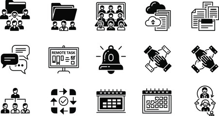 Collection of black and white comic book explosion and rocket icons © MSTSALINA