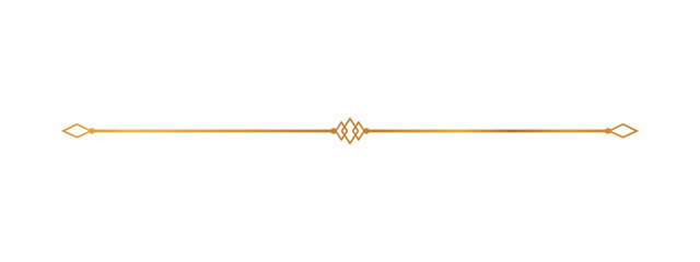Gold decorative divider line © Orvix