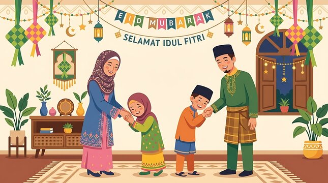 Selamat Hari Raya Aidilfitri Family Greeting.
