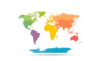 Global Business Concept World Map with Location Markers