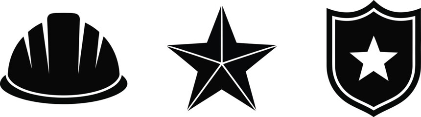 Obraz premium Military insignia and emblems set featuring distinctive logos