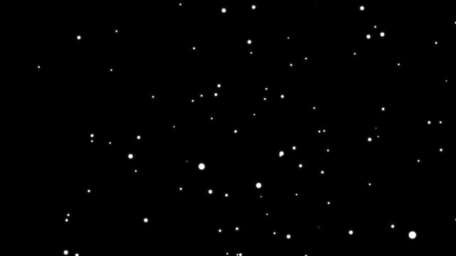 星がゆっくり広がっていくループ動画　黒背景