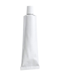 White plastic medical tube for cream or ointment