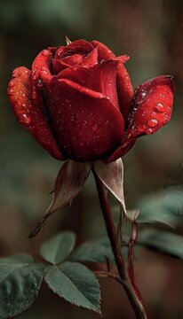 single red rose