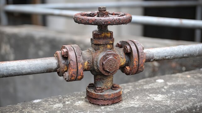 Manual gate valve in close view aids pipe jobs.
