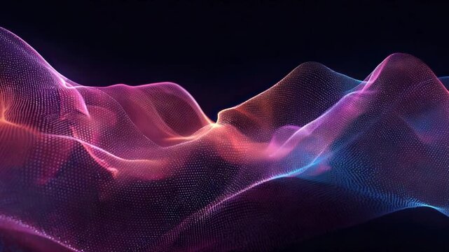 Abstract Digital Landscape: An abstract digital landscape with a mesmerizing display of colors. the dynamic forms shift and merge, evoking a sense of wonder and curiosity.