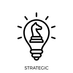 Research And Development Strategic Outline Icon