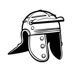 Logo casco legionario romano. Icono con casco romano © teracreonte