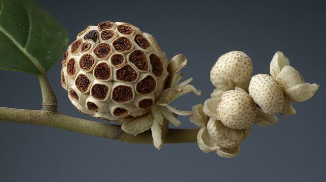 Longkong fruit, a tropical Lansium parasiticum, offers a unique botanical design.