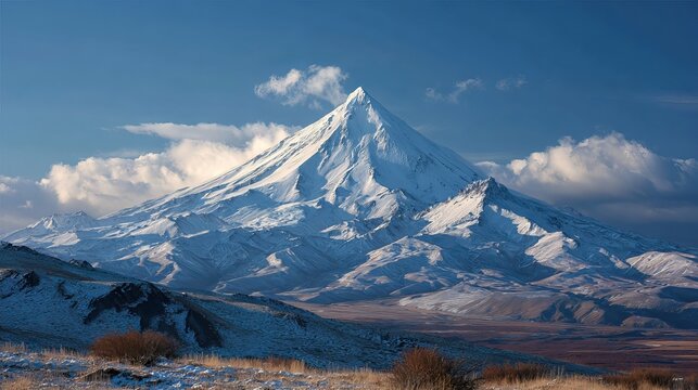 Klyuchevskaya Sopka's cone, a stratovolcano, stands as Russia's Kamchatka Peninsula's tallest peak and Eurasia's highest active volcano.