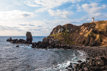 Fototapeta premium Scenery of Seopjikoji in Jeju Island, South Korea