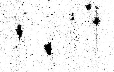 Fototapeta premium Texture for grungy effect . Abstract surface. Transparent background. Only black colors in vector.