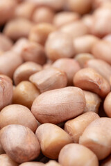 Obraz premium Pile of raw peanuts. Close-up