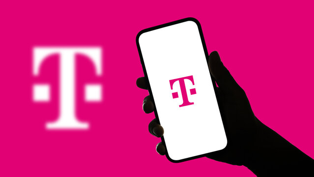 Deutsche Telekom logo displayed on a smartphone screen &ndash; Delhi, India &ndash; June 04, 2025