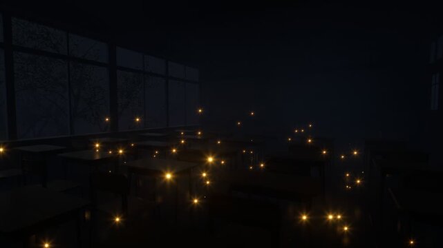 A pentagram sign appeared in a classroom to school.