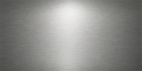 Obraz premium Brushed silver metal texture background with shiny stainless steel plate surface and industrial metallic pattern