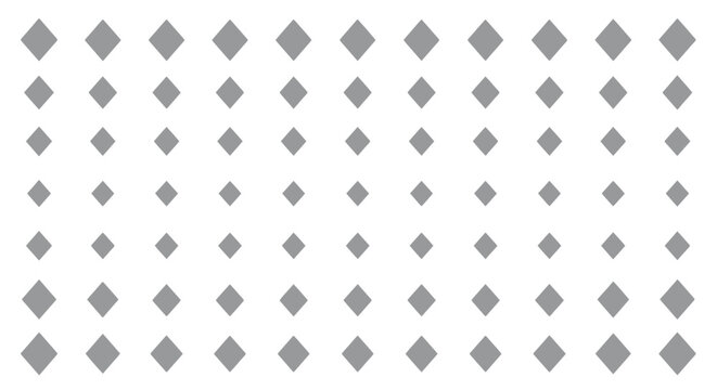 Gray diamond shapes pattern on white background.