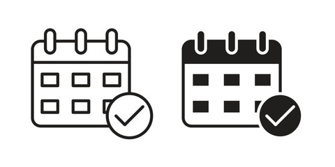 Fototapeta premium Reservation icon Symbol for App and Web UI Design Vectors