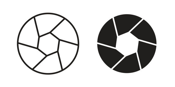 Shutter icon Symbol for App and Web UI Design Vectors