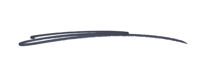 Hand-drawn scribble underline line PNG isolated on transparent background. © Novix