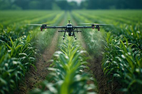 Colorful agricultural fields from above, drone view farmland, crop patterns and textures