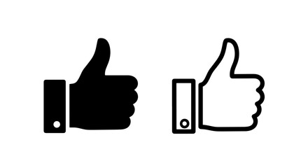 Obraz premium Thumbs Up Like Symbol for Positive Feedback, Agreement, and Social Media