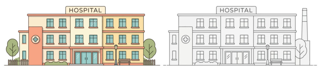 Old vintage steam engine locomotive with oil details sits before a set of urban apartment buildings and historic European architecture featuring a classic roof and window design in a vector illustrate © Mohidul