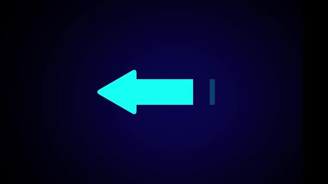 arrow icon anim arrow icon animation on black background.
