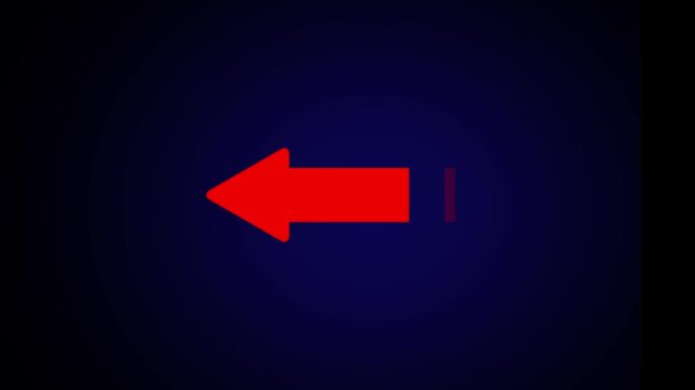 arrow icon anim arrow icon animation on black background.