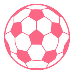 Obraz premium Pink Soccer Ball 3D Icon for App UI with Glossy Finish