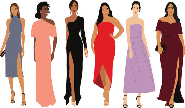 formal dress silhouettes Short Sleeve Round Neck Bodycon Formal Dress main image 0