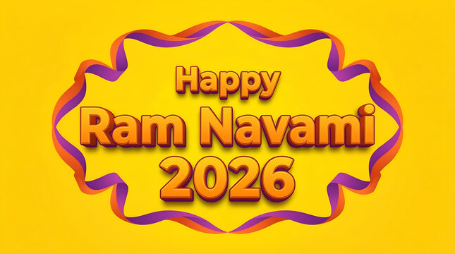 Vibrant ram navami 2026 celebration graphic
