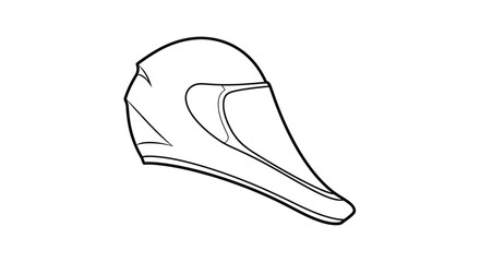 Fototapeta premium Bicycle Helmet Safety Equipment Illustration.