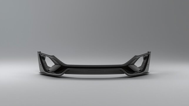 Modern Car Bumper, Automotive Part, Carbon Fiber Design