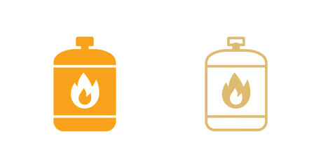 Obraz premium Gas Cylinder Icon, vector illustration