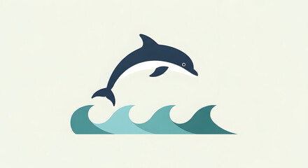 Obraz premium Vector illustration of a cartoon white shark swimming in the ocean