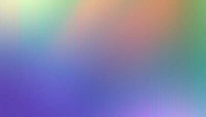 Abstract Soft Holographic Gradient Background with Vertical Light Lines and Pastel Rainbow Color Blend in Mint Green Peach Pink Blue Purple Teal. Iridescent Grainy Noise Texture Wallpaper Poster Banne